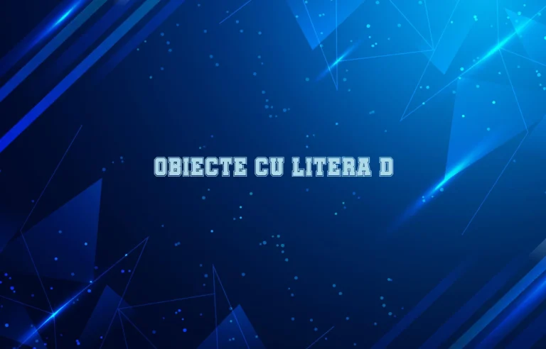 obiecte cu litera d