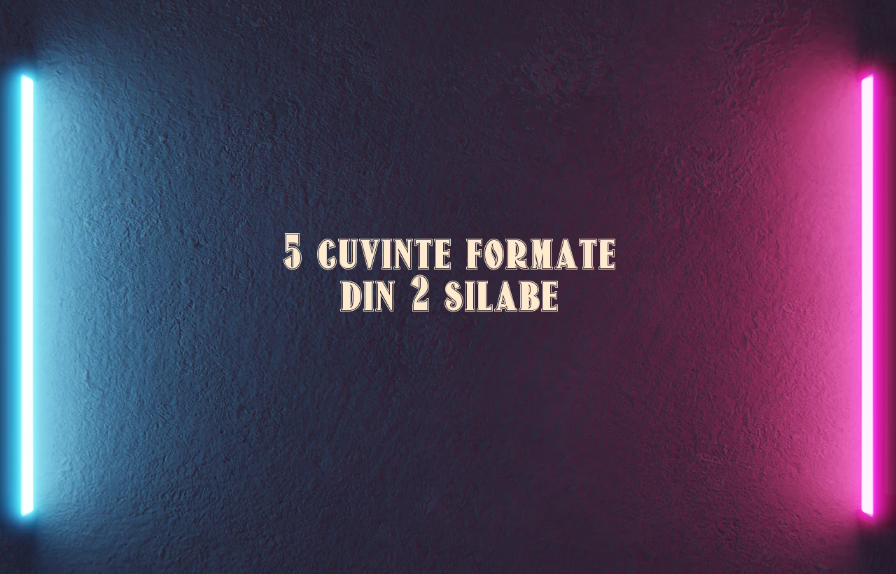 5 cuvinte formate din 2 silabe