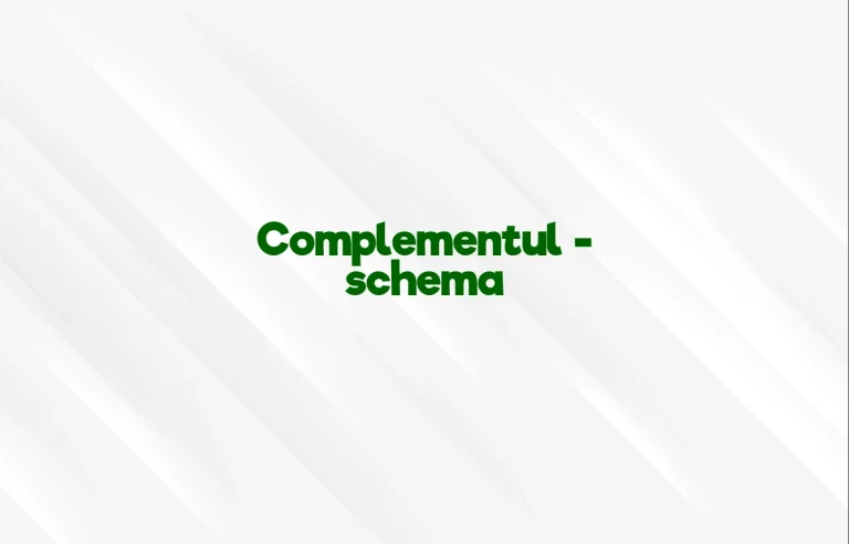 complementul schema